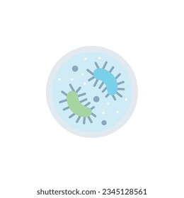 Microorganisms colored icon. illustration graphic of Microorganisms colored