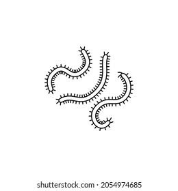 Mikroorganismus-Symbol im Mikrobensatz