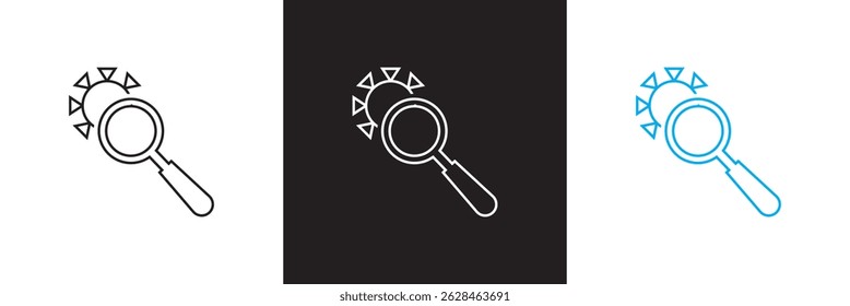 Microorganisms  icon. Vector illustration. isolated on white and black background. EPS 10