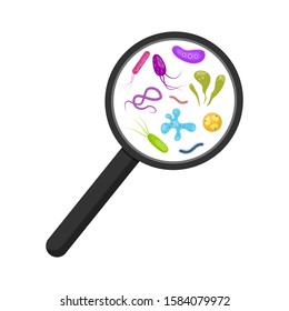 Microorganisms vector design illustration isolated on white background