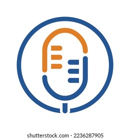 microphone 2 logo icon template