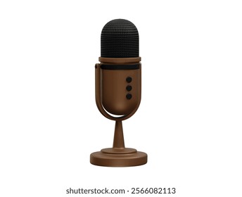 Microphone 3d icon illustration vector render
