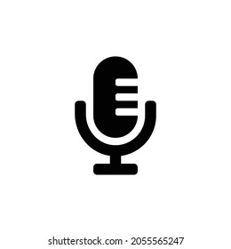 microphone alt Icon. Flat style design isolated on white background. Vector illustration