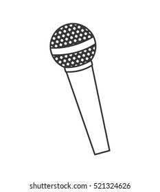 microphone audio device icon vector illustration design