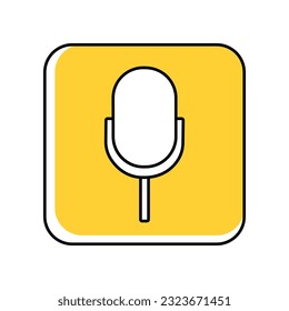 microphone audio device isolated icon vector illustration