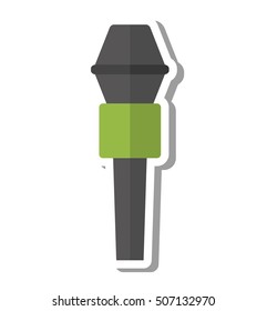 microphone audio device isolated icon vector illustration design