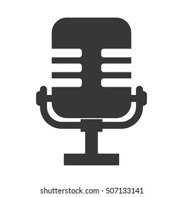 microphone audio device isolated icon vector illustration design