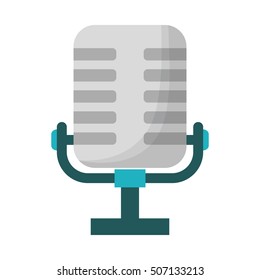 microphone audio device isolated icon vector illustration design