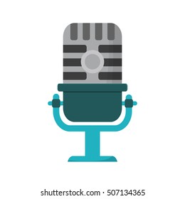 microphone audio device isolated icon vector illustration design
