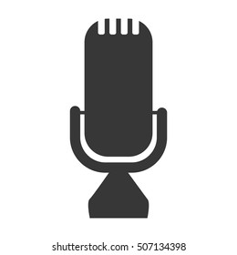 microphone audio device isolated icon vector illustration design