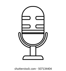microphone audio device isolated icon vector illustration design