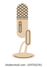 Technisches Symbol für Mikrofon-Audiogeräte