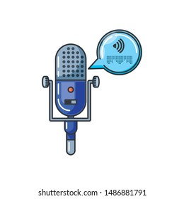 microphone audio device technology icon