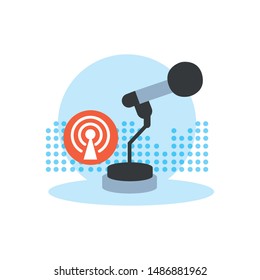 microphone audio device technology icon