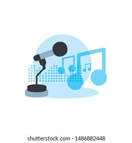 microphone audio device technology icon