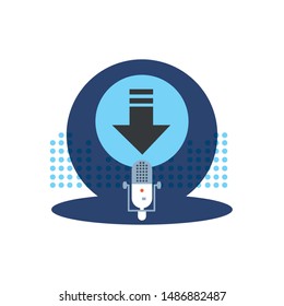 microphone audio device technology icon