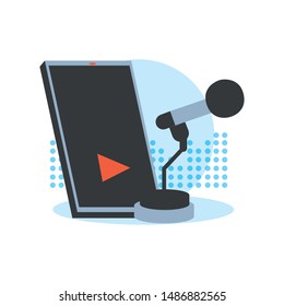 microphone audio device technology icon