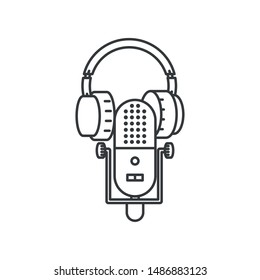 microphone audio device technology icon