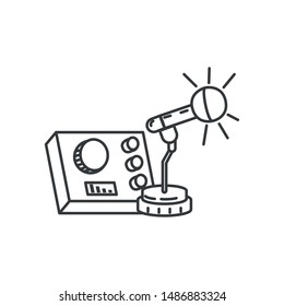 microphone audio device technology icon