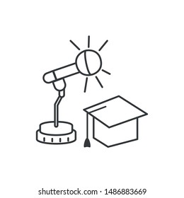 microphone audio device technology icon