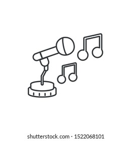 microphone audio device technology icon vector illustration design