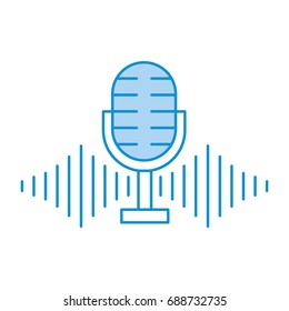 microphone audio isolated icon