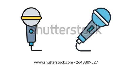 Microphone audio music sound icon 