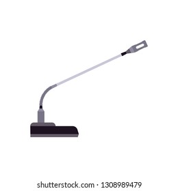Microphone audio music vector illustration equipment. Sound communication studio voice mic icon. Broadcasting interview