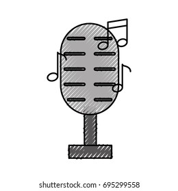 microphone audio with notes