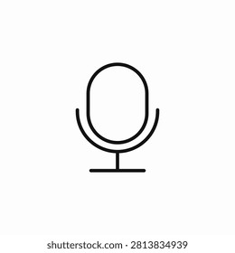 microphone audio record icon sign vector