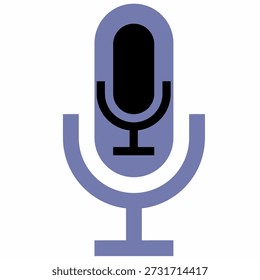 Microphone Audio Recording Icon Vector Illustration