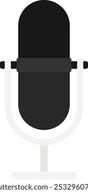 Microphone Audio Sound Icon Vector Flat Illustration