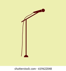 microphone backround isolated icon vector