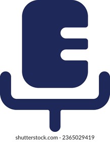 Mikrophone schwarze Glyphe ui Symbol. Tonaufnahme. Senden Sie eine Sprachnachricht. Design der Benutzeroberfläche. Silhouette-Symbol auf weißem Raum. Solides Piktogramm für Web, mobil. Einzelne Vektorgrafik