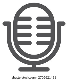 Um microfone com design em preto e branco