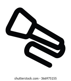 Microphone Bold Line Vector Icon