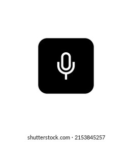 Microphone button icon for apps and web sites