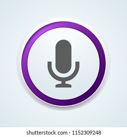 Microphone button illustration