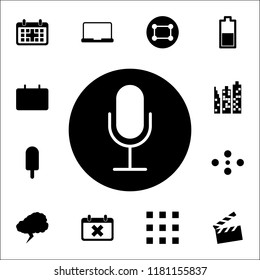 microphone in a circle icon. web icons universal set for web and mobile