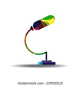 Microphone Colorful Vector Icon Design
