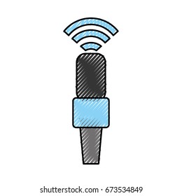 microphone communication device with wifi signal