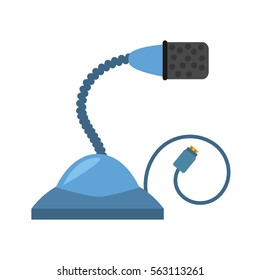 microphone computer audio cable usb vector illustration eps 10