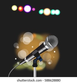 Microphone cord abstract Spotlight