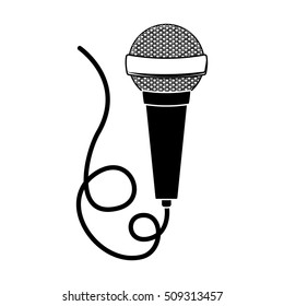 microphone with cord icon