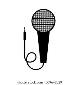 Microphone With Cord Icon