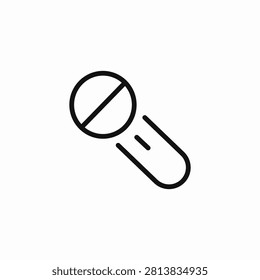 microphone with cross icon sign vector