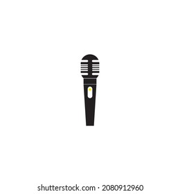 microphone design illustration icon logo 