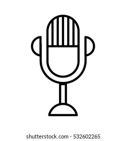 microphone device isolated icon vector illustration design