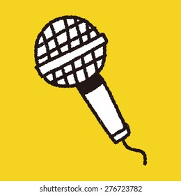 microphone doodle drawing