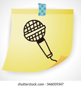 microphone doodle drawing